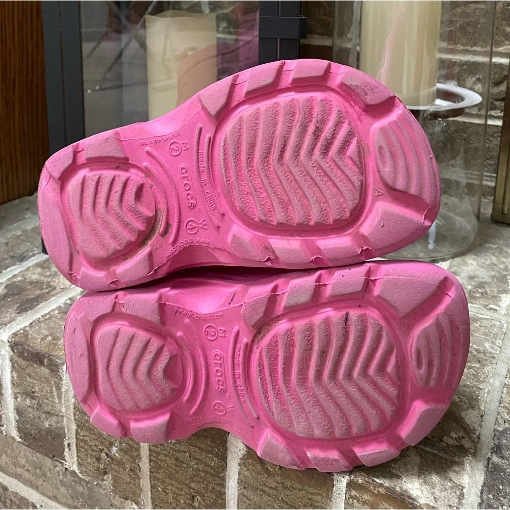 CROCS Rain Boots Pink Spring Boots